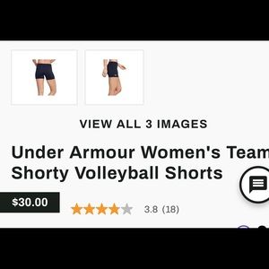 COPY - Under Armor volleyball shorts size adult medium color army green